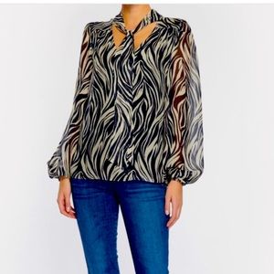 Ramy Brook NWT Printed Baker Blouse. Size small.